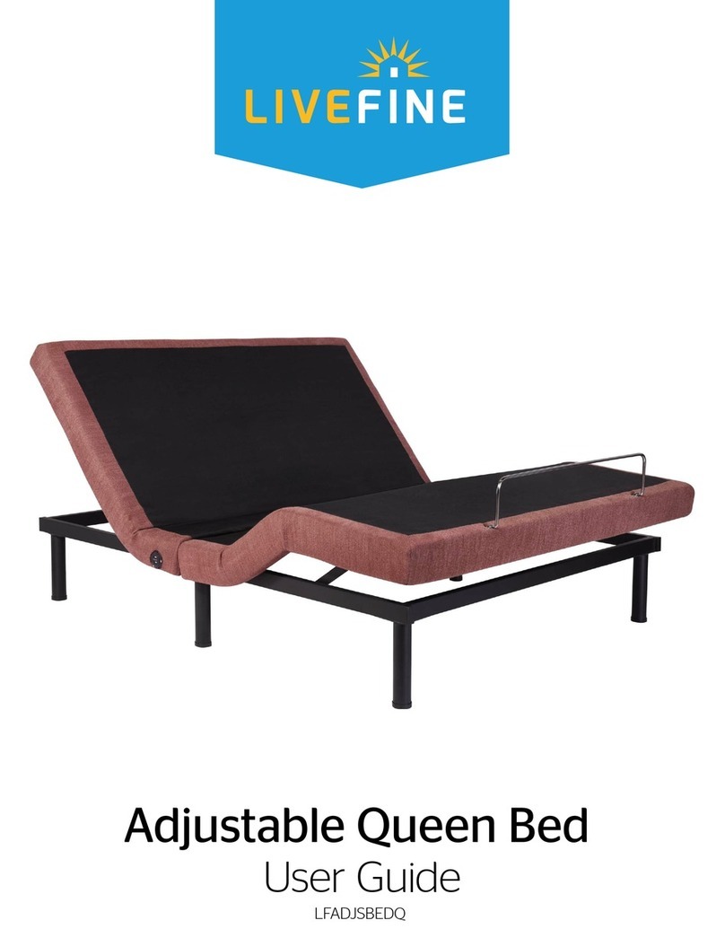 Live Fine Adjustable Queen Bed User manual