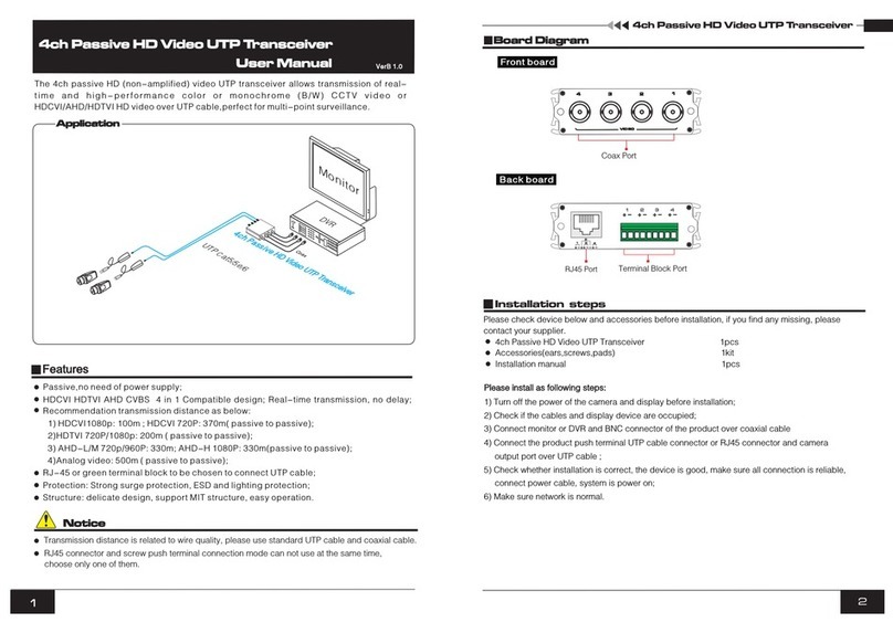 UTEPO UTP104P-HD user manual