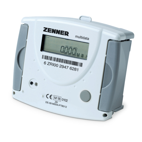Zenner multidata WR3 Installation and operating manual