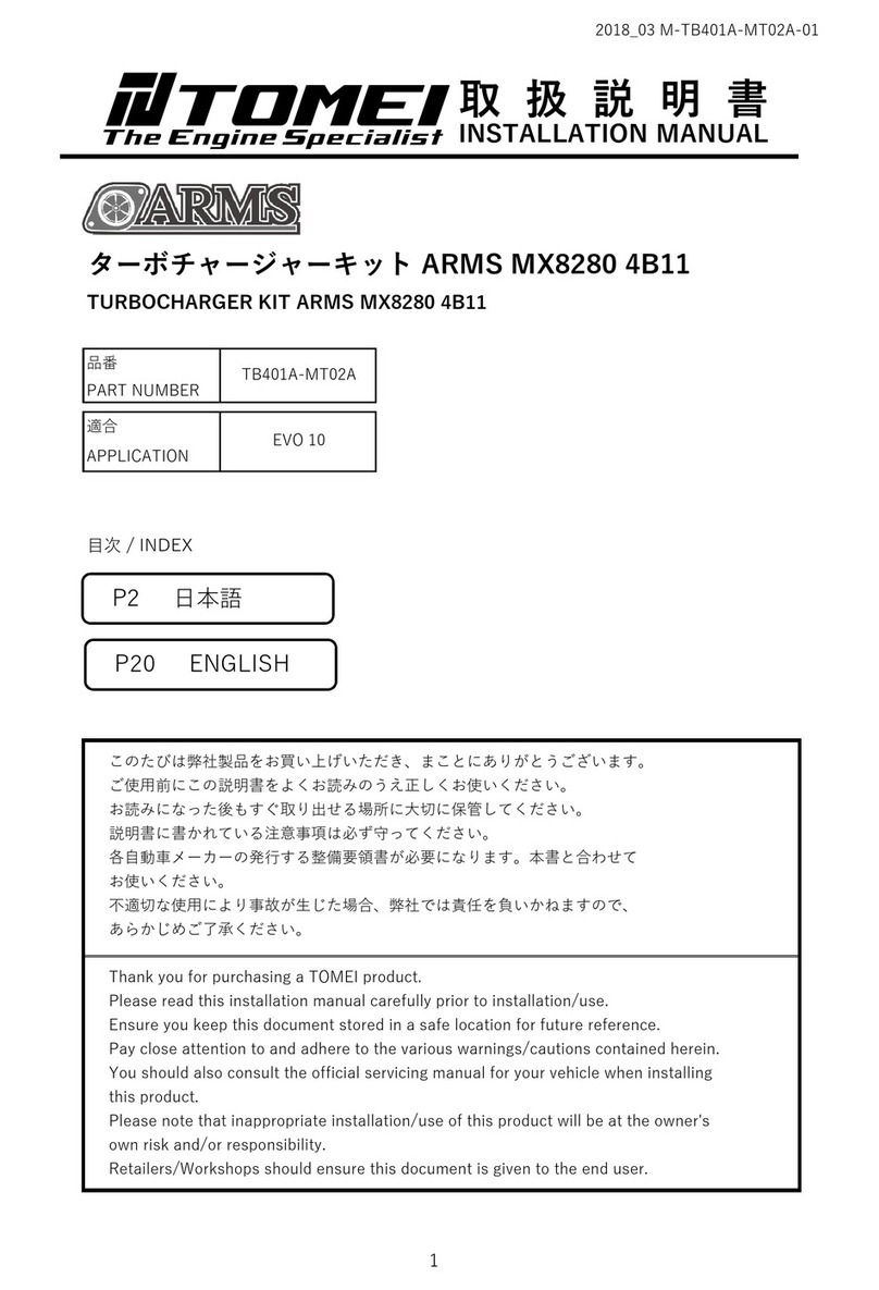 Tomei ARMS MX8280 4B11 User manual