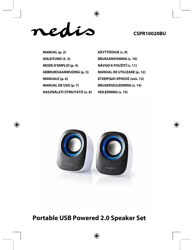 nedis CSPR10020BU User manual
