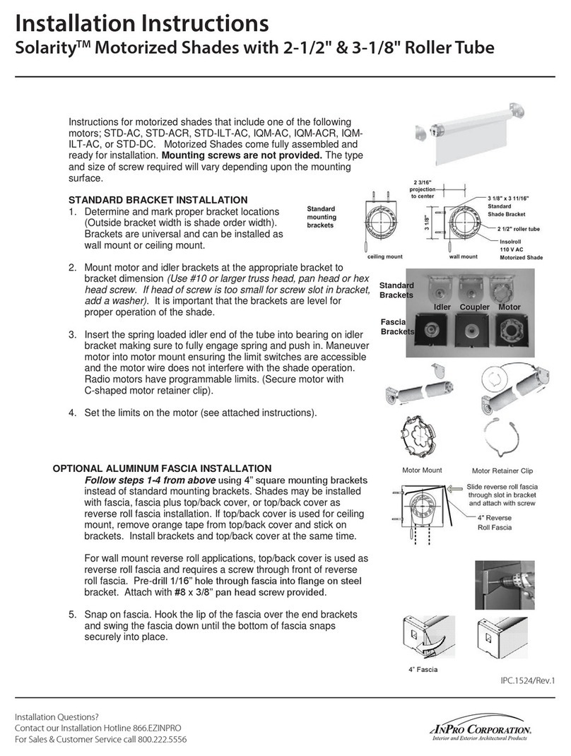 INPRO Solarity Installation instructions manual