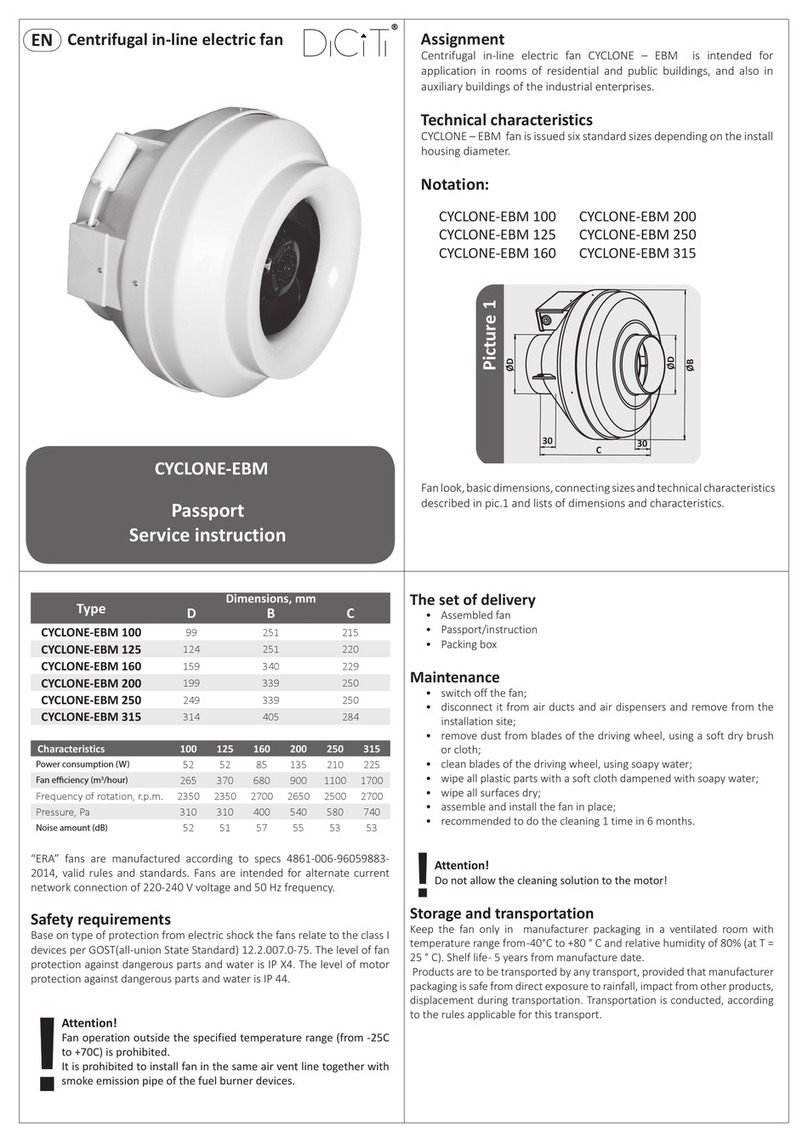 DiCiTi CYCLONE-EBM Operating instructions