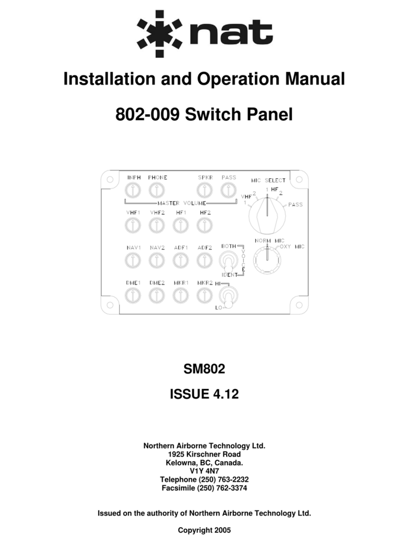 Nat 802-009 Hardware installation and operation manual Nat 802-009 Hardware installation and operation manual