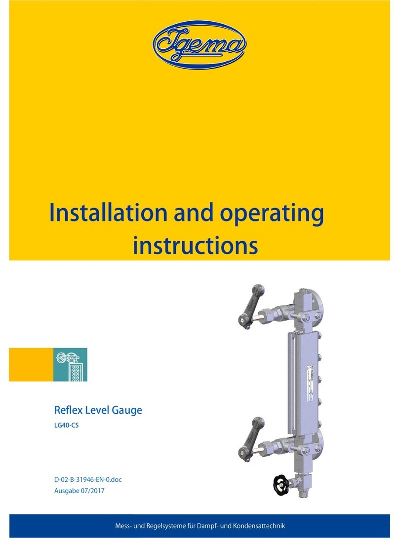 Igema LG40-CS Installation and operating instructions Igema LG40-CS Installation and operating instructions