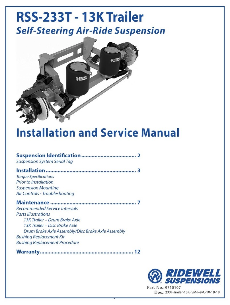 Ridewell Suspensions RSS-233T Manual