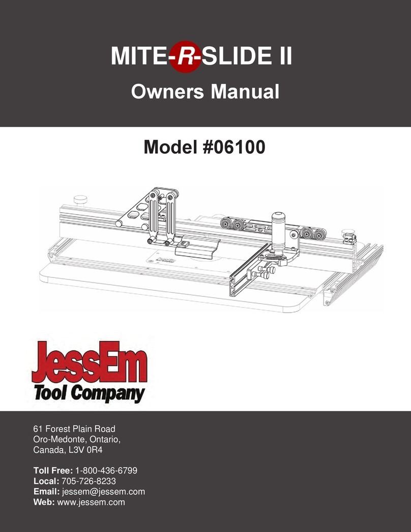 JessEm Tool MITE-R-SLIDE II User manual