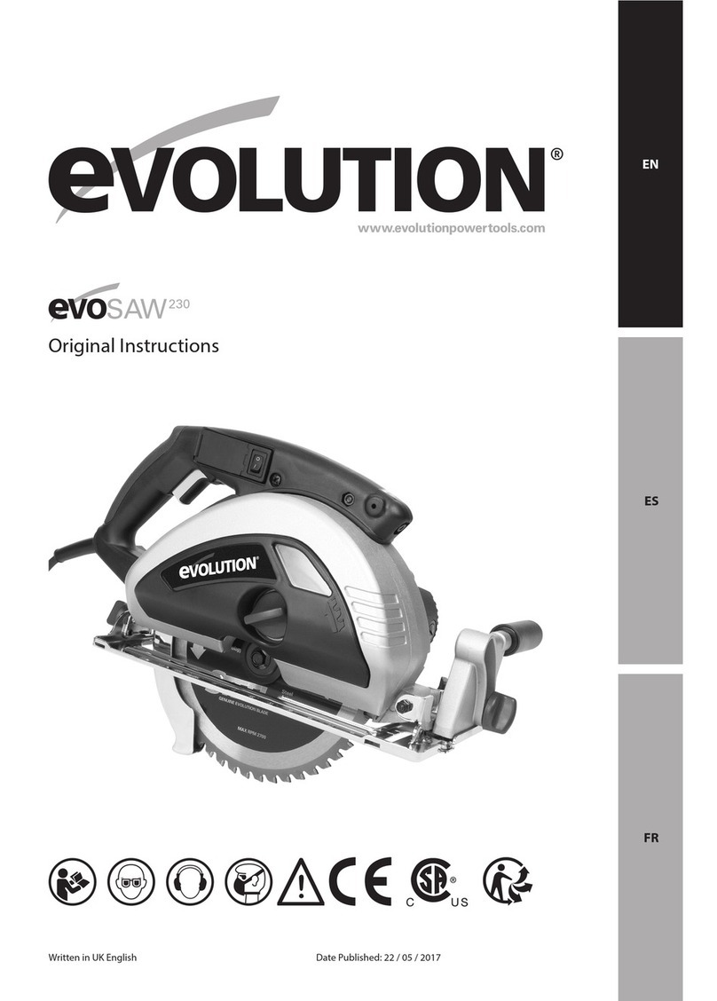 Evolution EVOSAW230 User manual