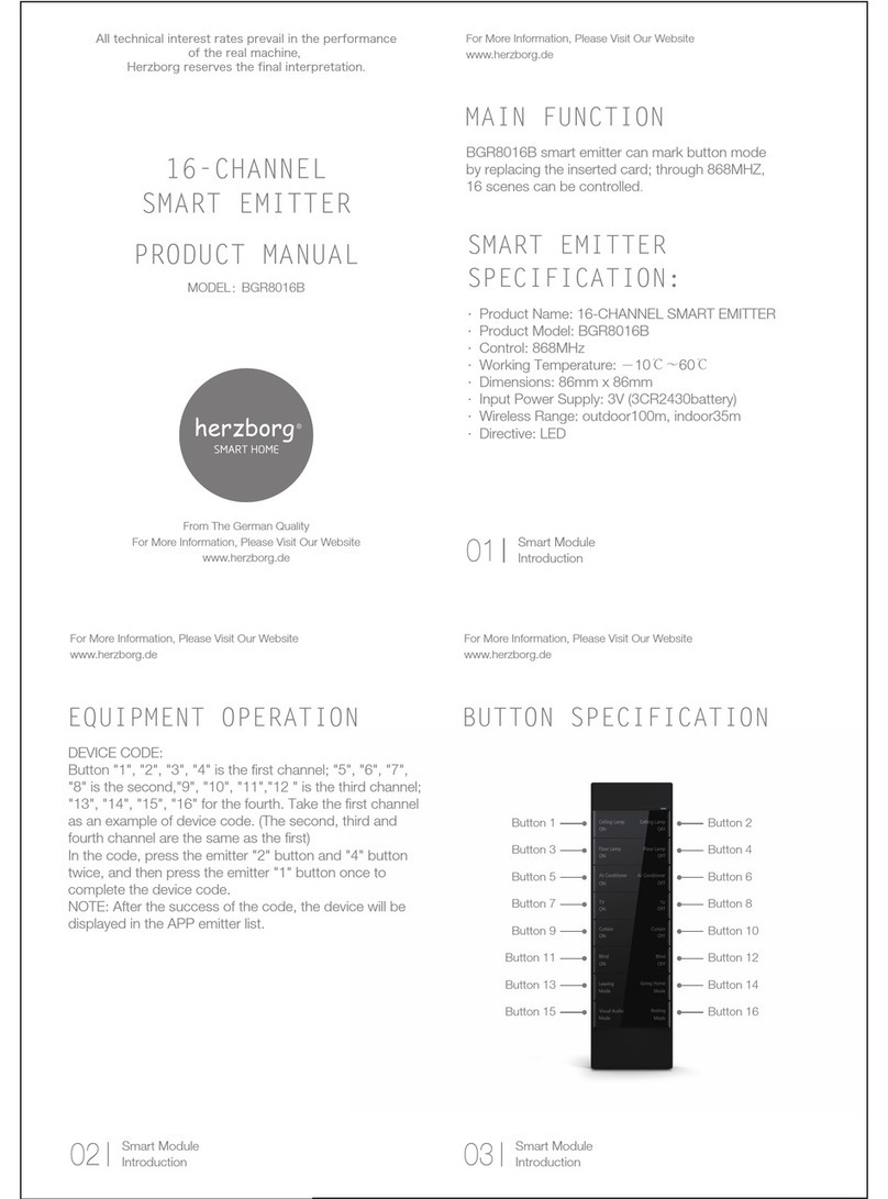 Hezborg BGR8016B User manual