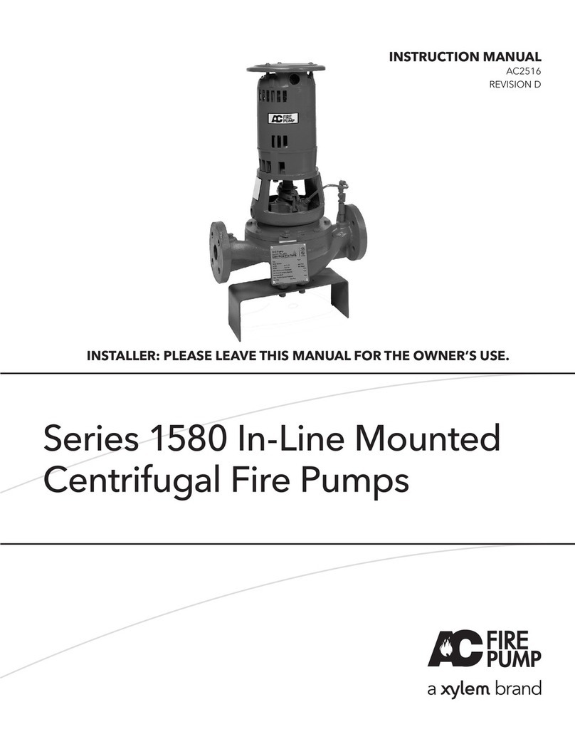 A-C Fire Pump 1580 series instruction manual