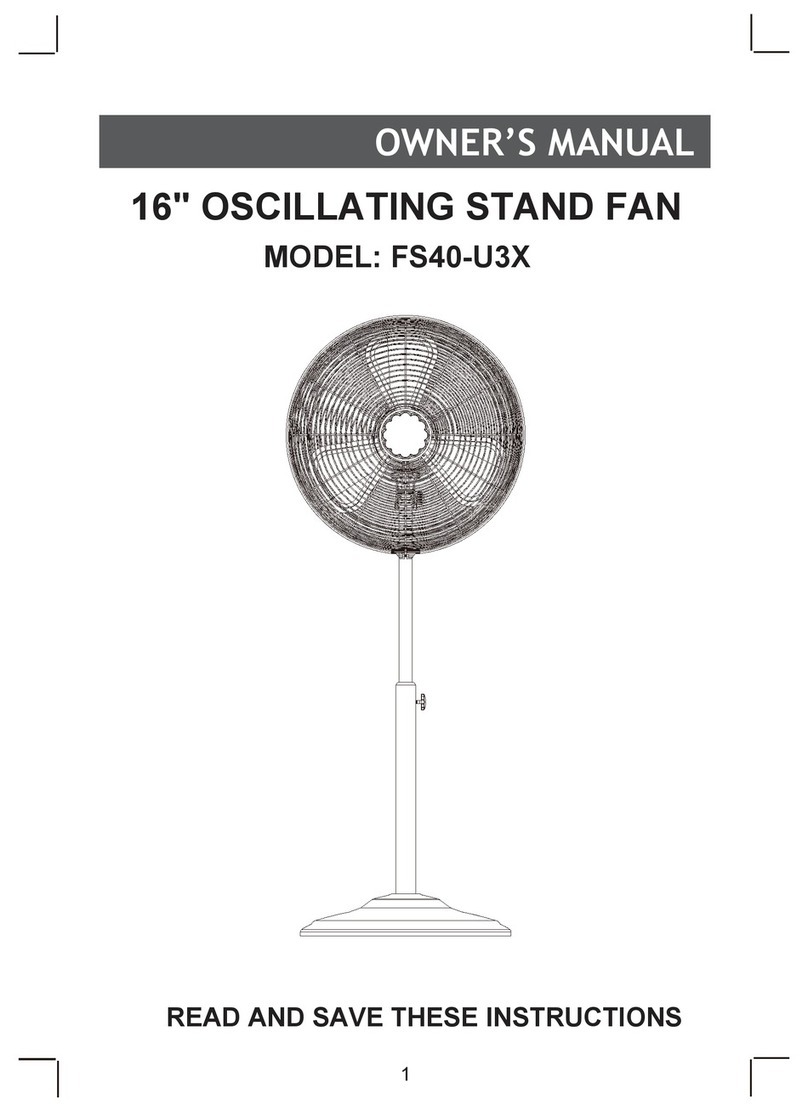 Cozy Breeze FS40-U3X owner's manual