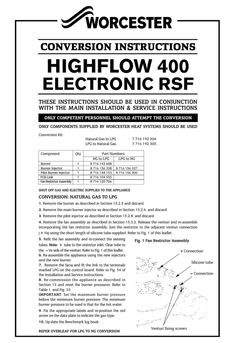 Worcester HIGHFLOW 400 ELECTRONIC RSF User manual
