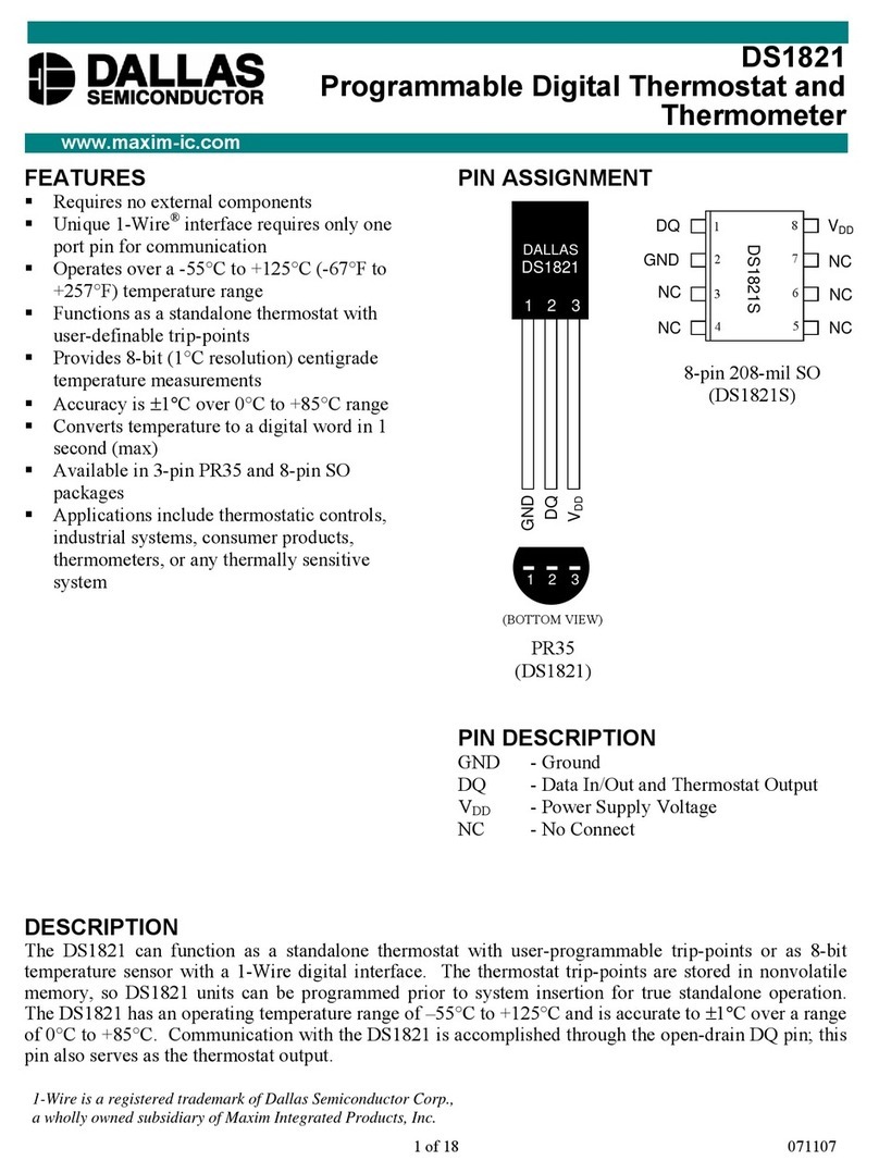 Dallas DS1821 manual