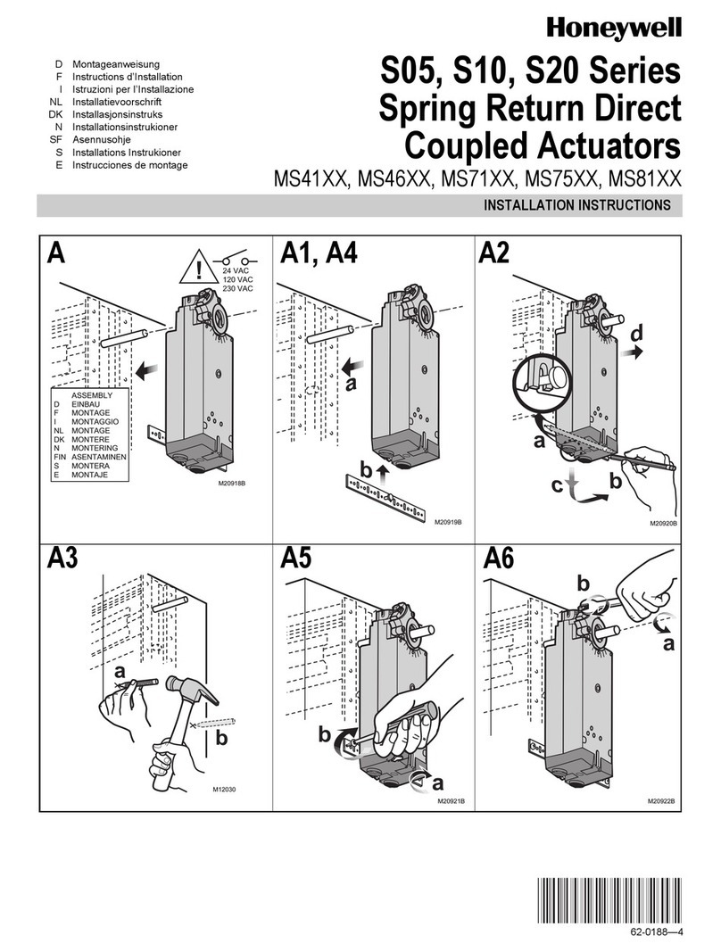 Honeywell S05 Series User manual