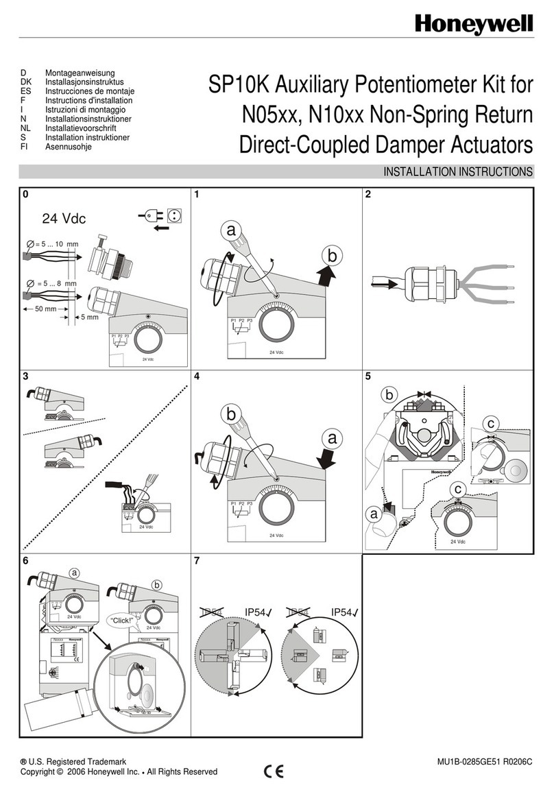 Honeywell SP10K User manual