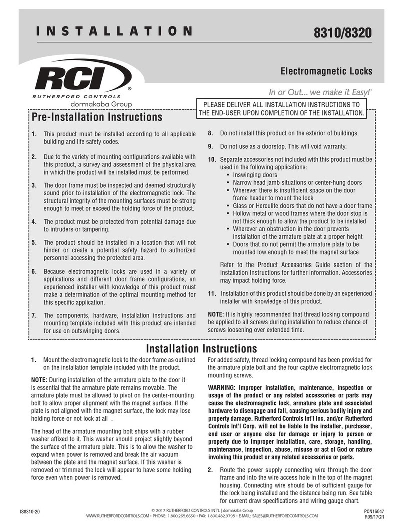 RCI 8310 Installation