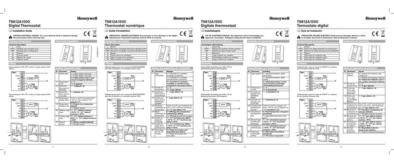 Honeywell T6812A1000 User manual Honeywell T6812A1000 User manual