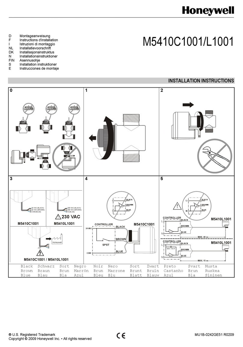 Honeywell M5410C1001 User manual