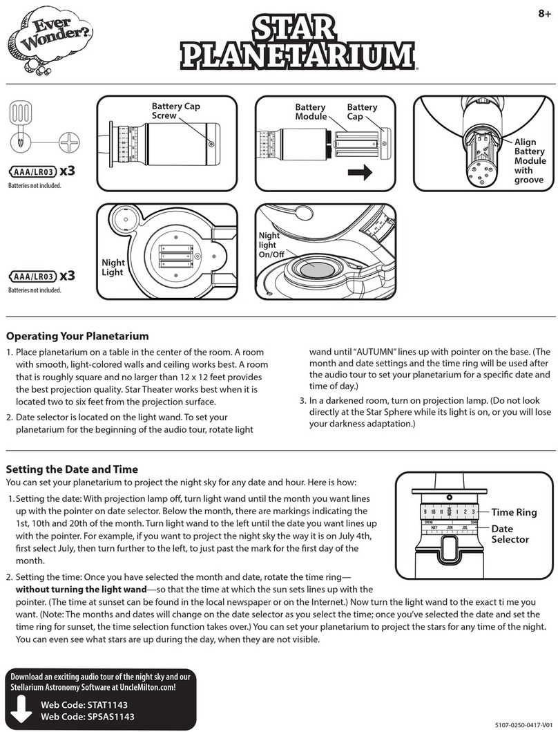 Uncle Milton Ever Wonder Star Planetarium manual