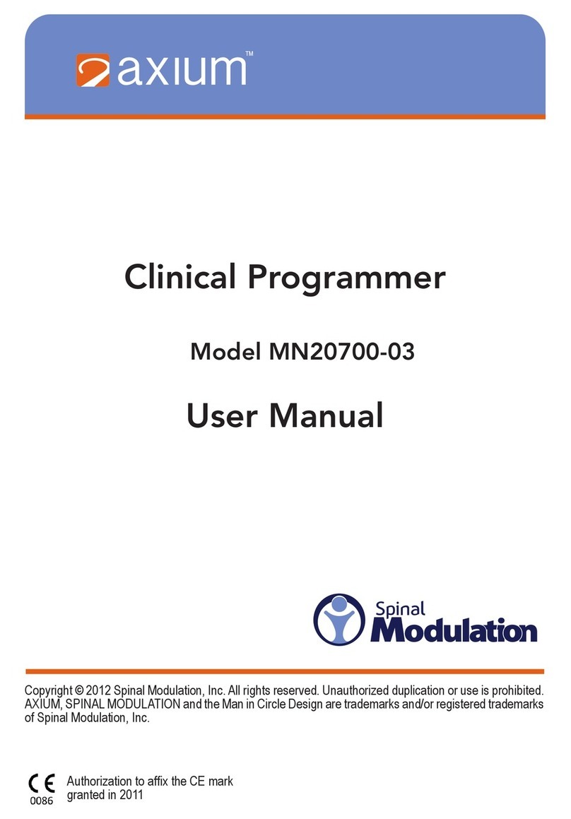 Axium Clinical Programmer user manual