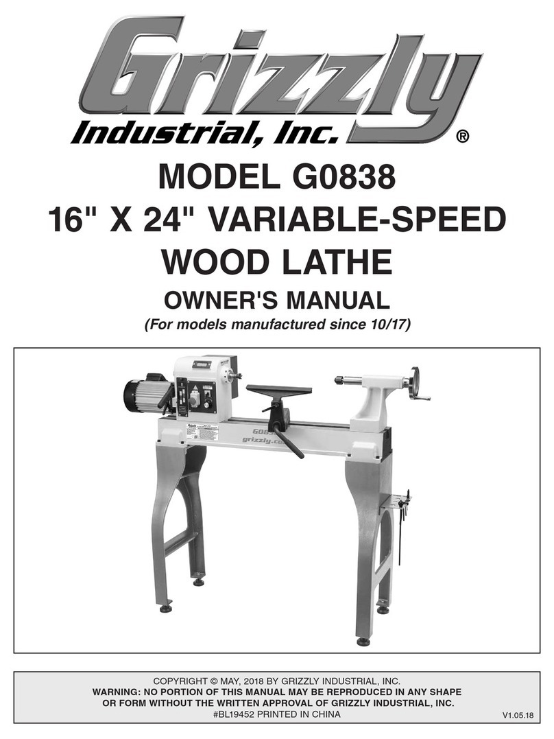 Grizzly G0838 owner's manual