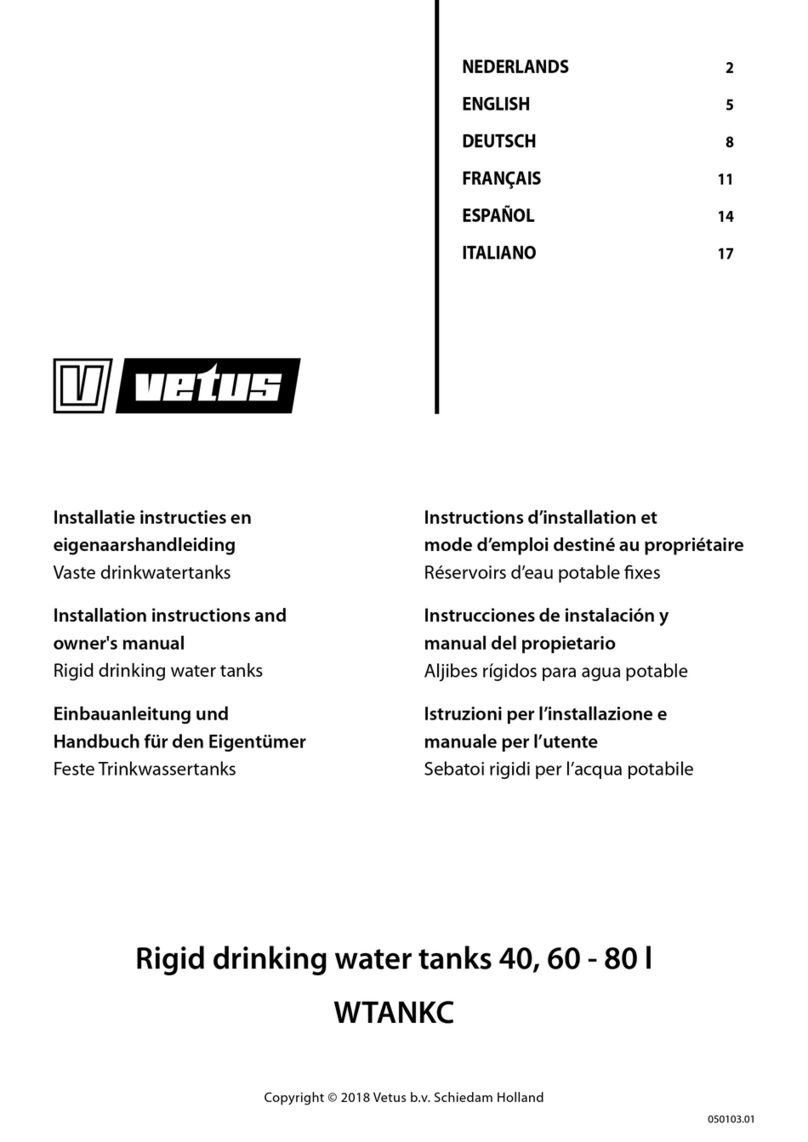Vetus WTANKC Quick start guide