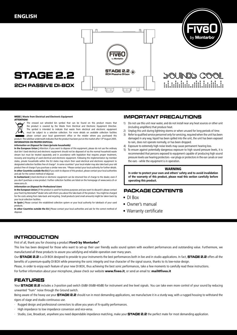 Montarbo FiveO Stage 2.2 owner's manual