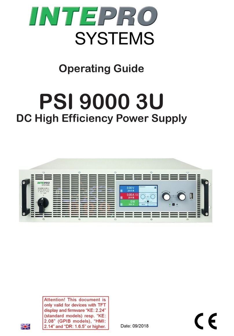Intepro systems PSI 9040-170 3U operating guide
