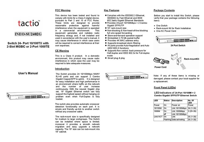 tactio INEO-SU2402G user manual