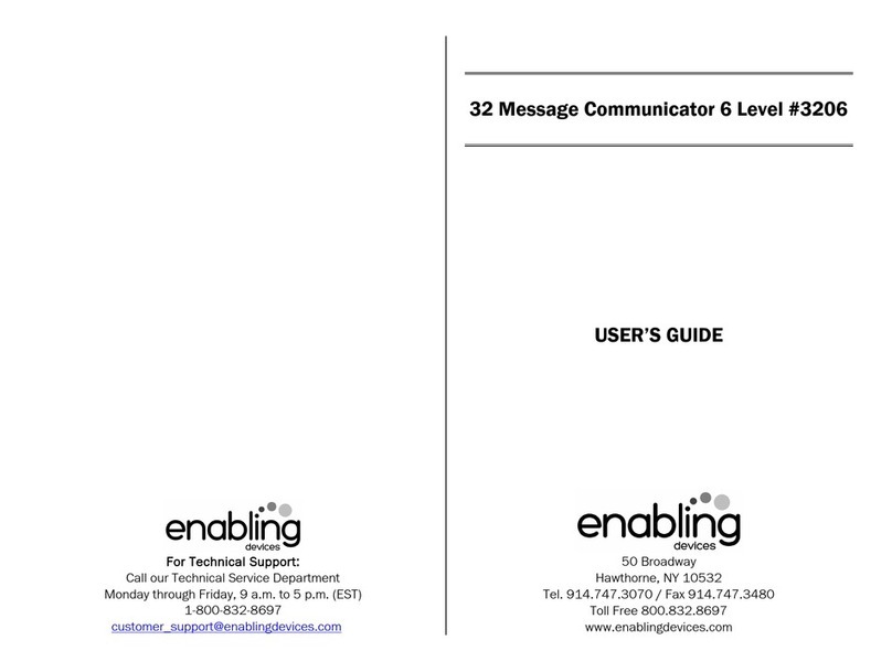 Enabling Devices 32 Message Communicator User manual