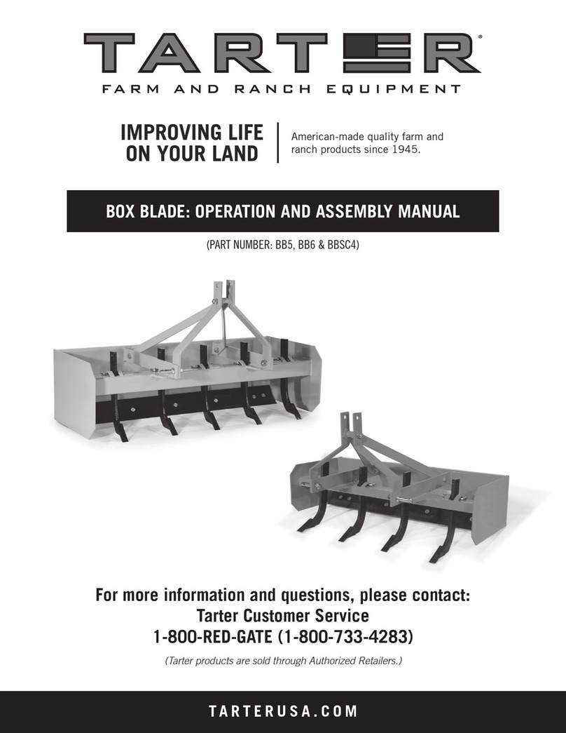Tarter BOX BLADE Operation and assembly manual