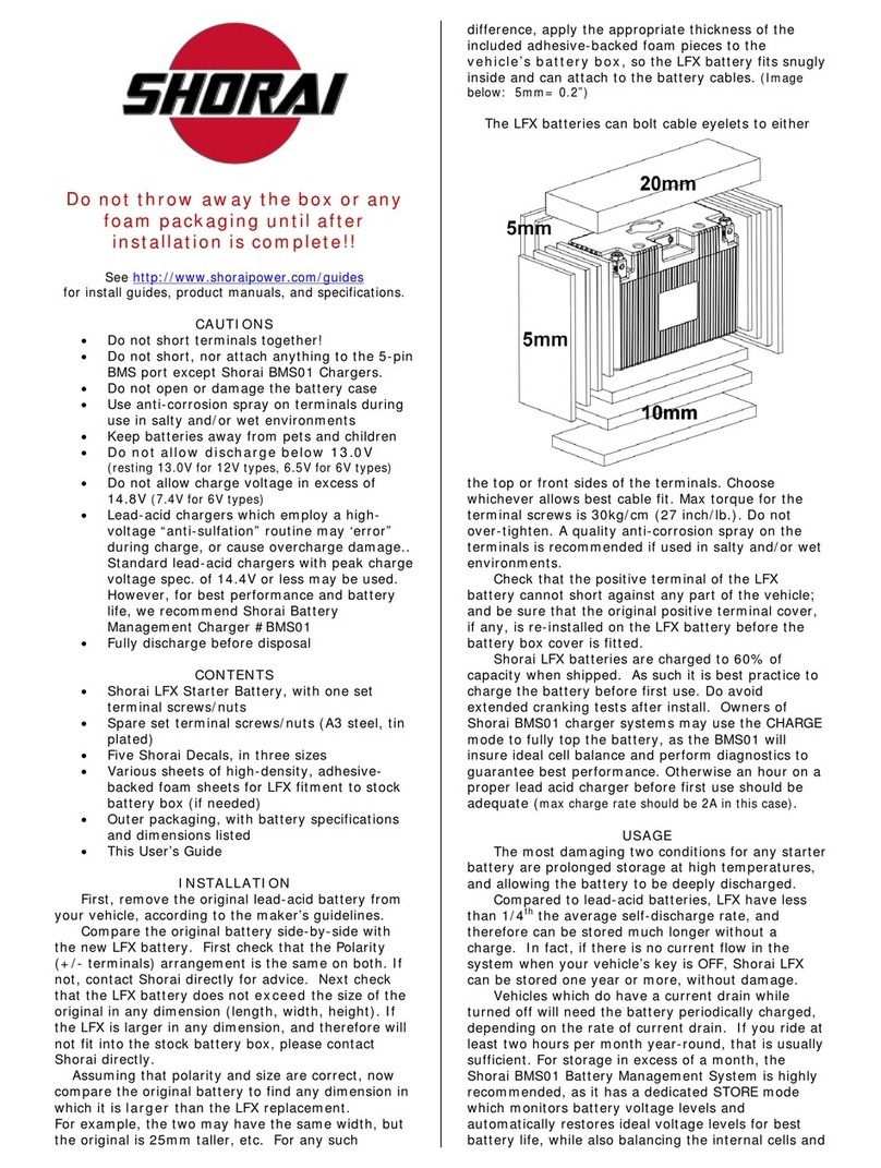 Shorai LFX manual