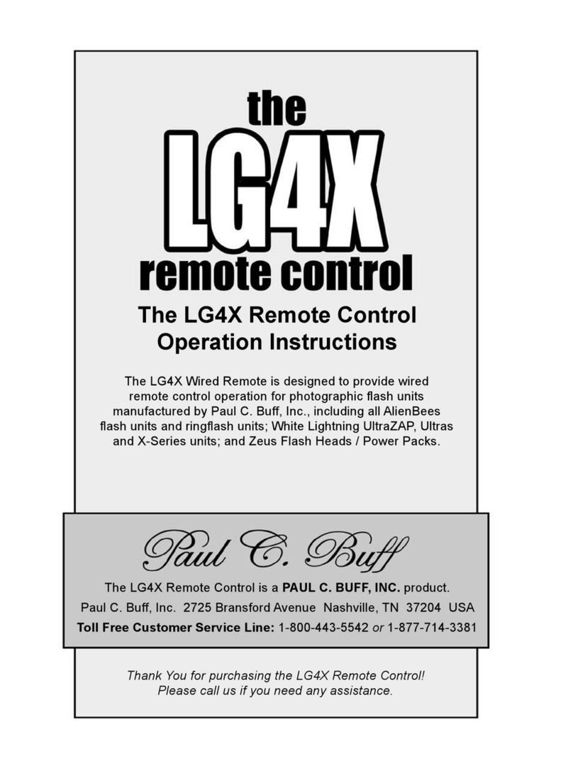 Paul C. Buff LG4X Operation instructions Paul C. Buff LG4X Operation instructions