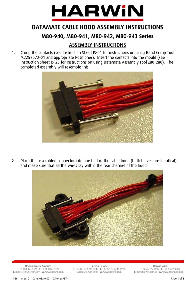 Harwin M80-940 Series Assembly instructions