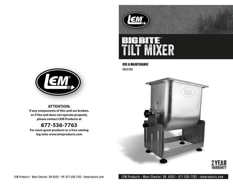LEM Bigbite 1868 Use & maintenance