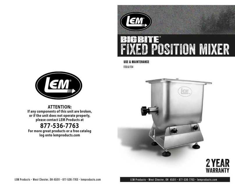 LEM Bigbite  1733 Parts list manual