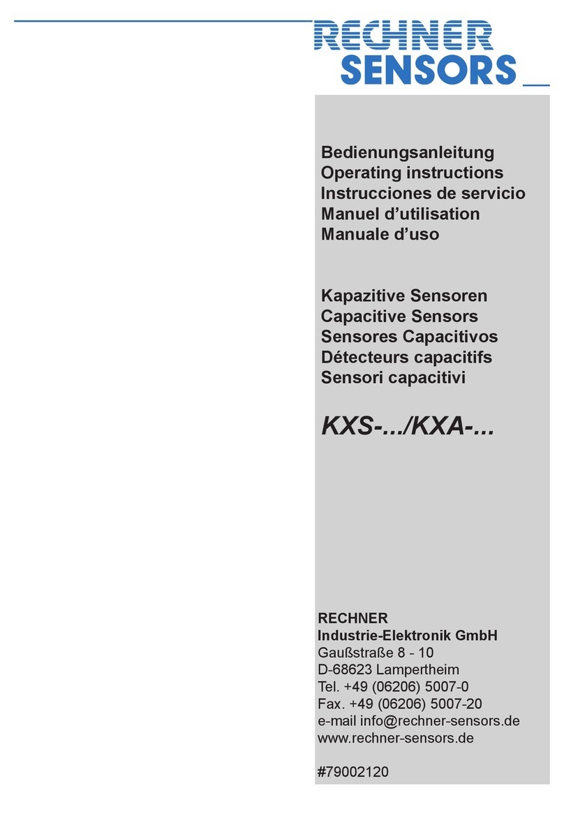 Rechner Sensors KXA-5-1-N-A-MINI Series operating instructions Rechner Sensors KXA-5-1-N-A-MINI Series operating instructions