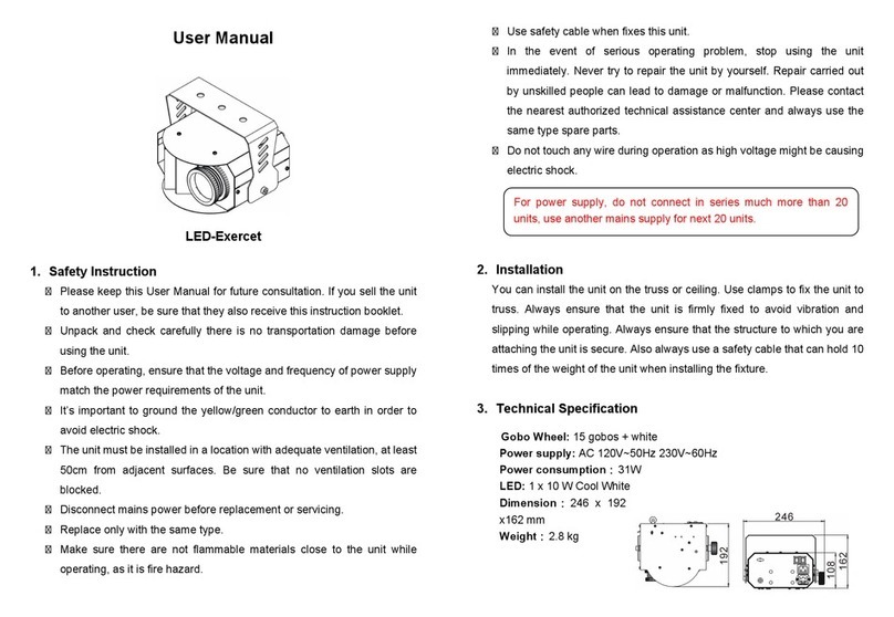 ACME LED-Exercet user manual