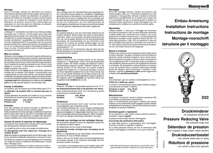 Honeywell D22 User manual