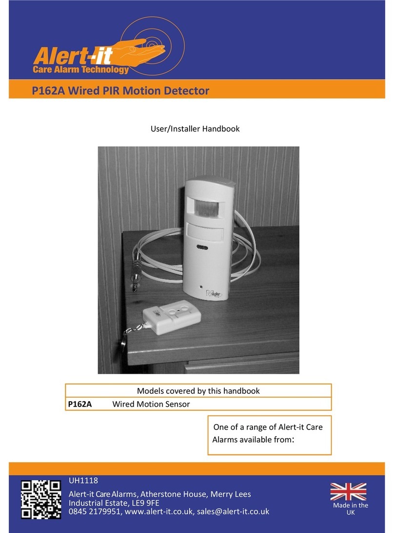Alert-it Care Systems P162A User handbook