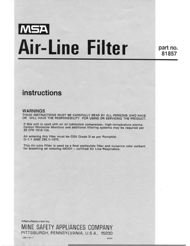 MSA 81857 User manual