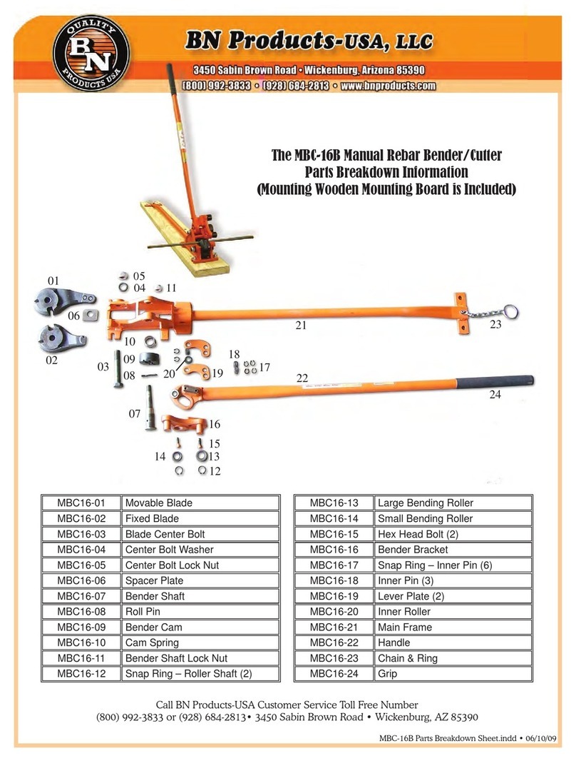 BN Products MBC-16B Operating and maintenance instructions