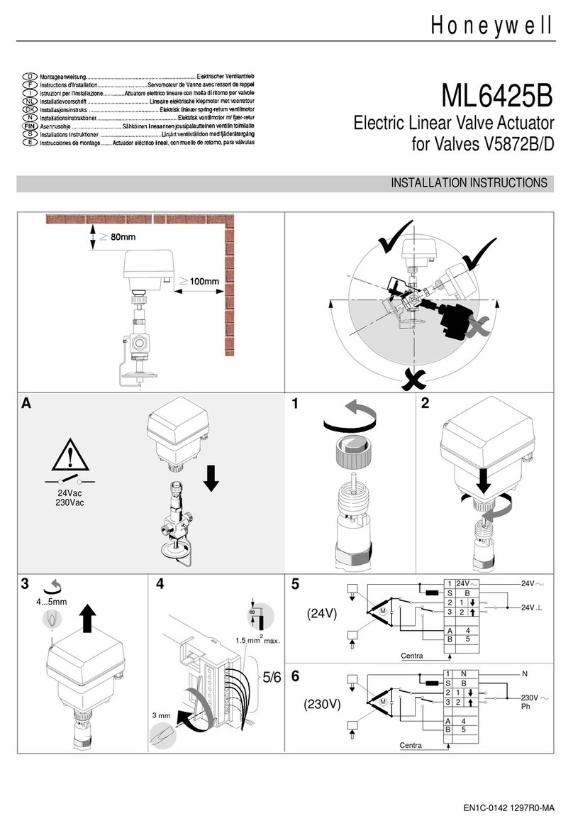 Honeywell ML6425B User manual