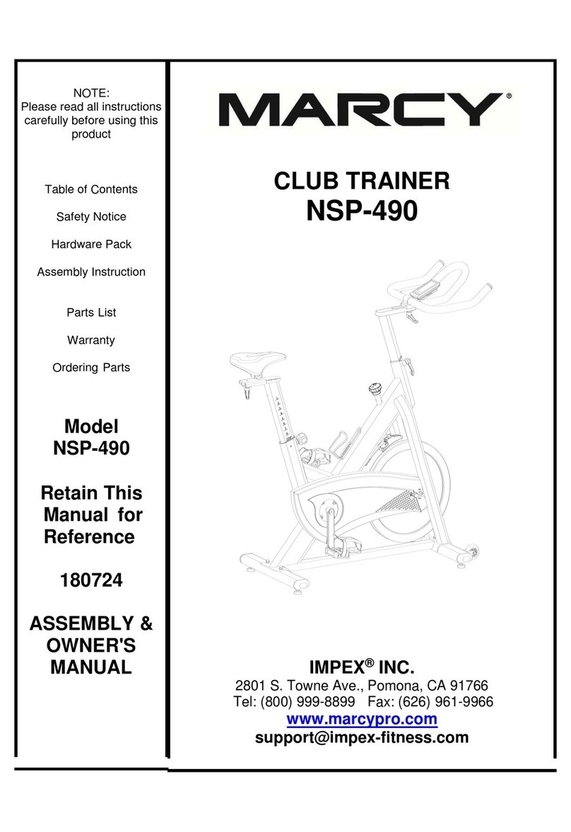 Impex MARCY NSP-490 Assembly & owners manual