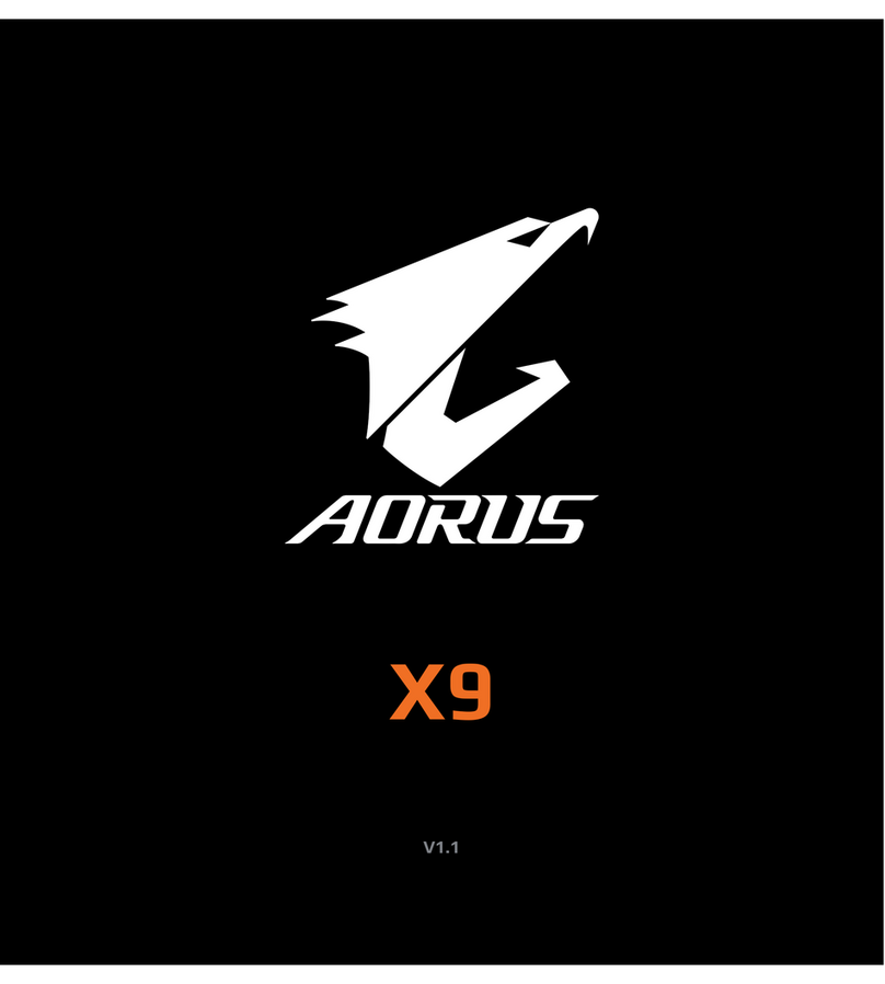 AORUS X9 User manual