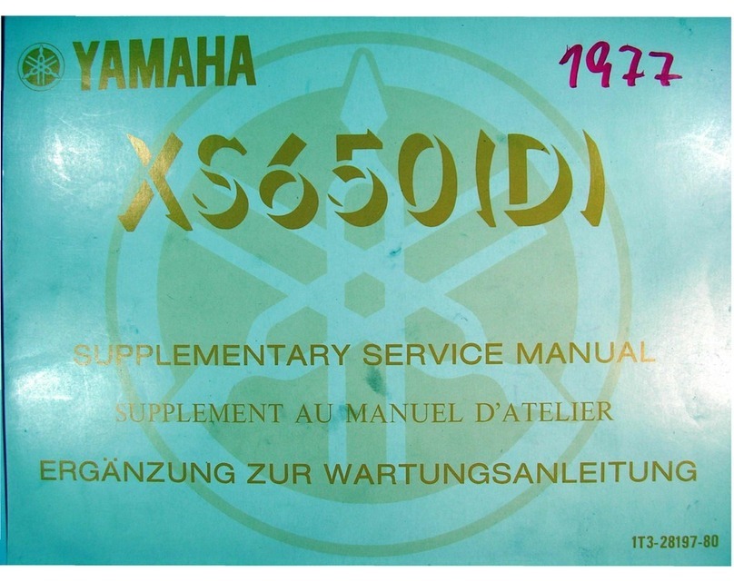 Yamaha XS650D Supplementary service manual