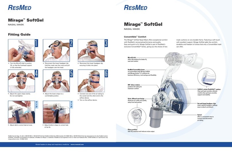 ResMed Mirage SoftGel manual