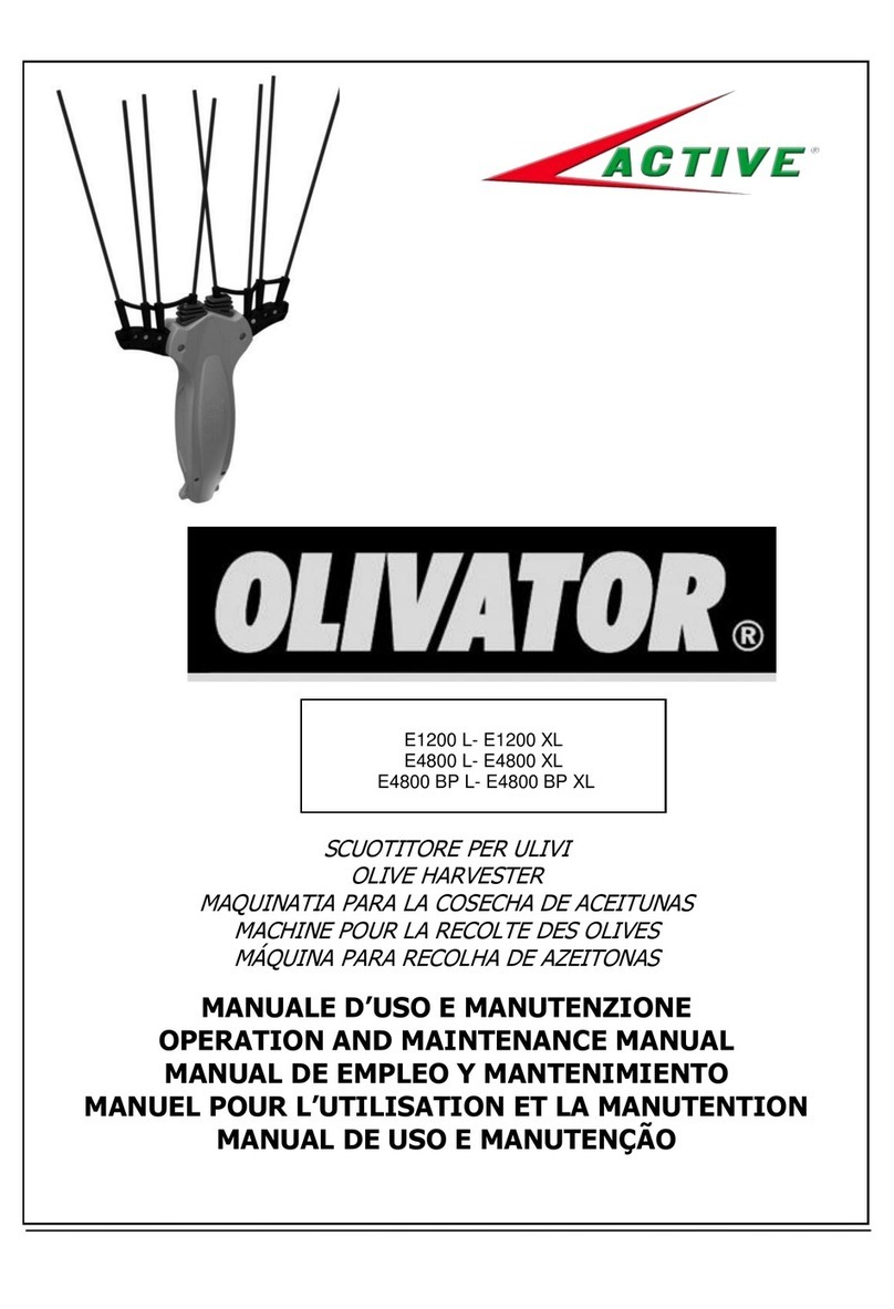 Active Olivator Owner's operation and maintenance manual