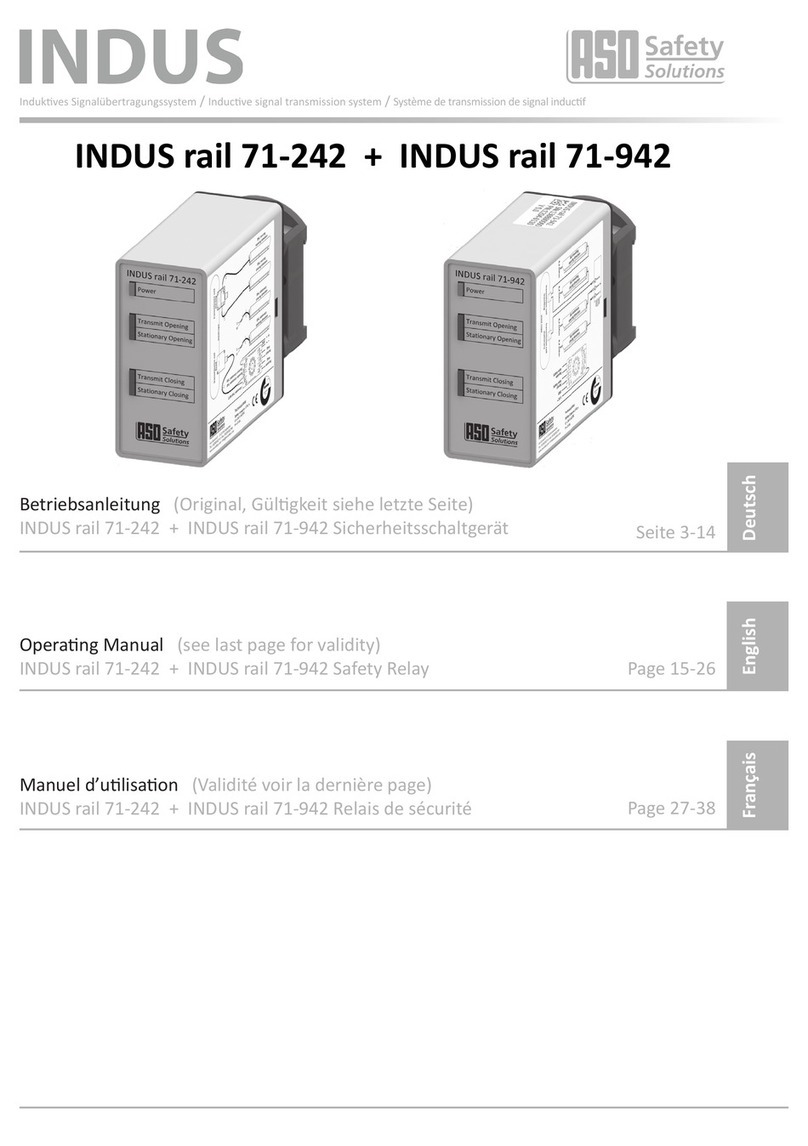 ASO Safety Solutions INDUS rail 71-242 operating manual ASO Safety Solutions INDUS rail 71-242 operating manual
