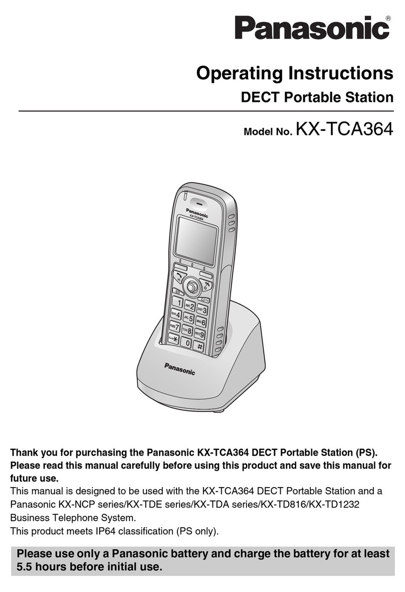 Panasonic KX-TCA364 operating instructions